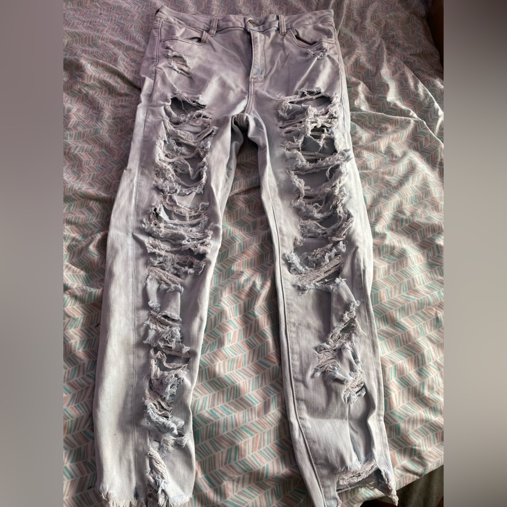 Distressed American Eagle jeans size 12